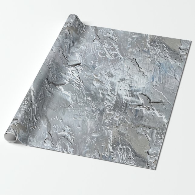 Silberblau Geschenkpapier (Ungerollt)