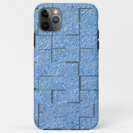 Silberblaue Textur mit Mosaikeffekt und Relief Case-Mate iPhone Hülle