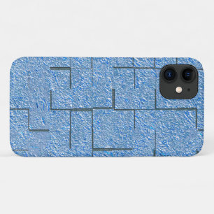 Silberblaue Textur mit Mosaikeffekt und Relief Case-Mate iPhone Hülle