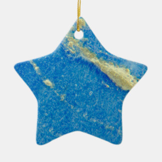 Silberblaues verschmolzenes Glas Keramik Ornament