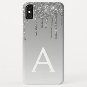 Silberblende  Luxus Sparkle Glitzer Monogramm Case-Mate iPhone Hülle