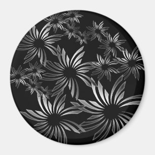 Silberblumen Magnet