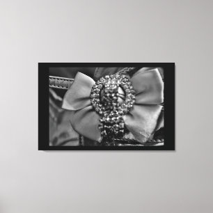 Silberbohrer und Kristalle Leinwanddruck