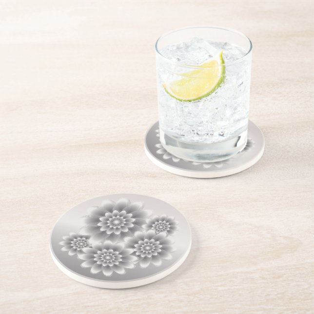 Silberbukett Getränkeuntersetzer (Seite)