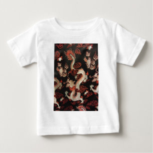 Silberchinesischer Drache Baby T-shirt