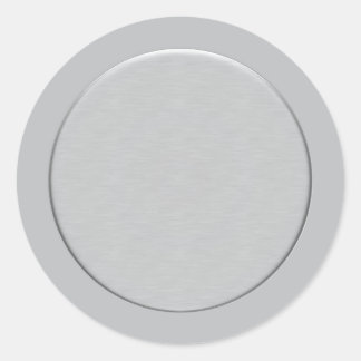 Silberdesign Runder Aufkleber
