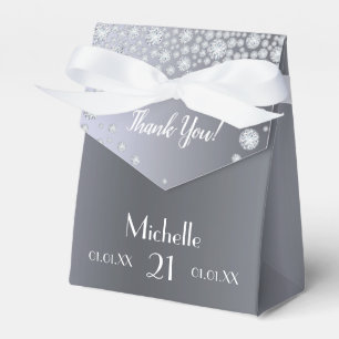 Silberdiamanten zum Geburtstag Geschenkschachtel