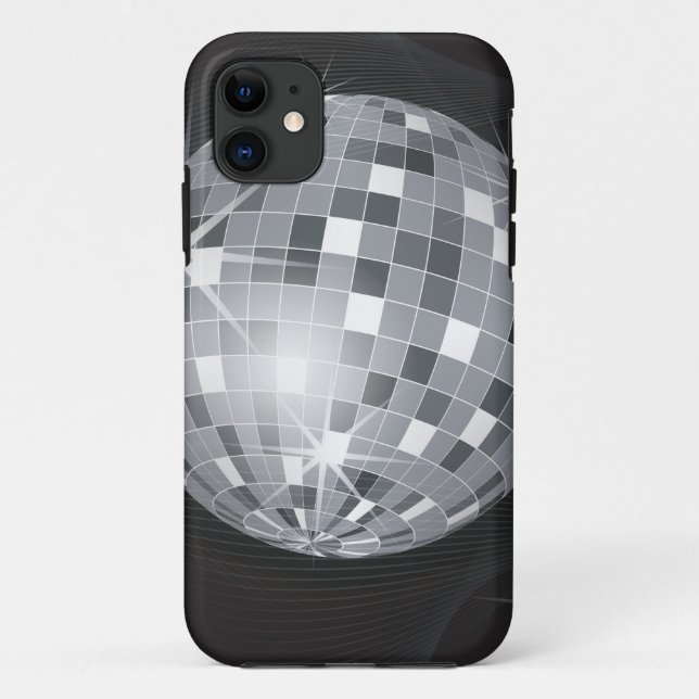 Silberdiskoball Case-Mate iPhone Hülle (Rückseite)