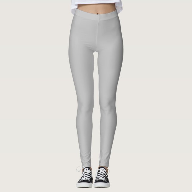 Silberfarbene massive Ausführung Leggings (Vorderseite)