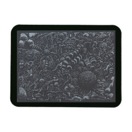Silberfarbenlandschaft Darkworld Magnet