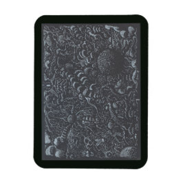 Silberfarbenlandschaft Darkworld Magnet