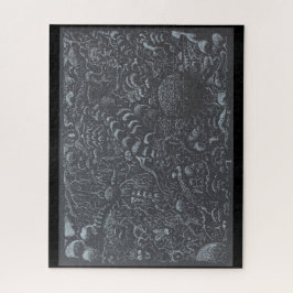 Silberfarbenlandschaft Darkworld Puzzle