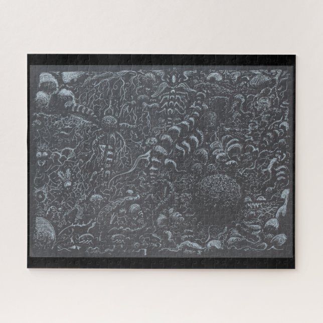 Silberfarbenlandschaft Darkworld Puzzle (Horizontal)