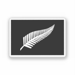 Silberfarnflagge (NZ) Aufkleber