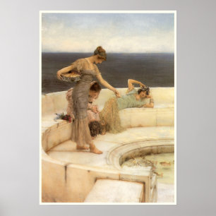 Silberfavoriten von Sir Lawrence Alma-Tadema Poster