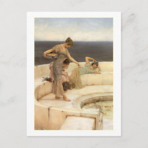 Silberfavoriten von Sir Lawrence Alma-Tadema Postkarte