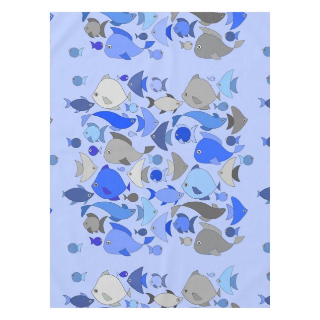 Silberfisch Tischdecke (Vorderseite)