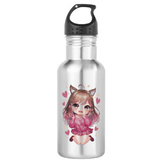 Silberflasche mit Animation Edelstahlflasche