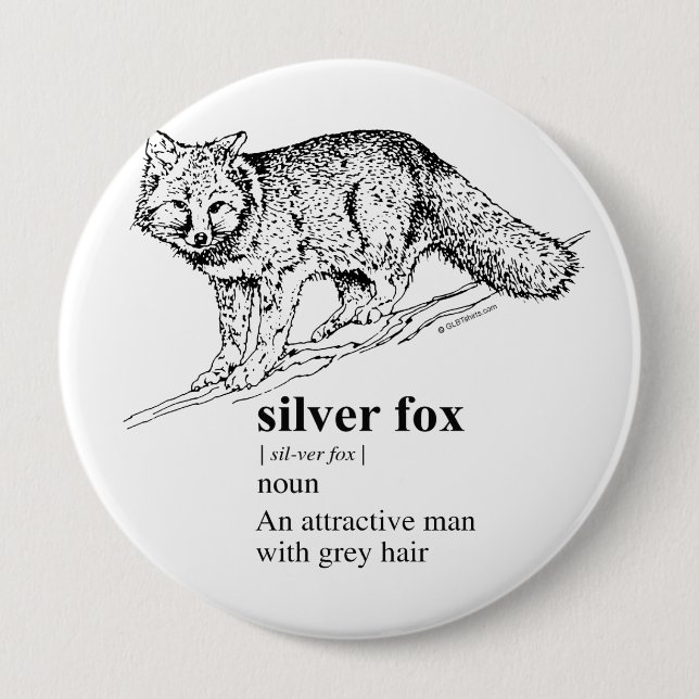 SILBERFUCHS BUTTON (Vorderseite)