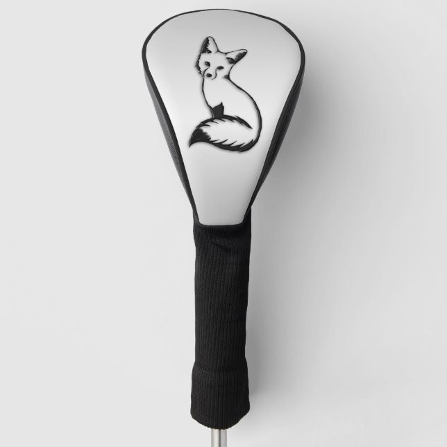 Silberfuchs Golf Headcover (Vorderseite)