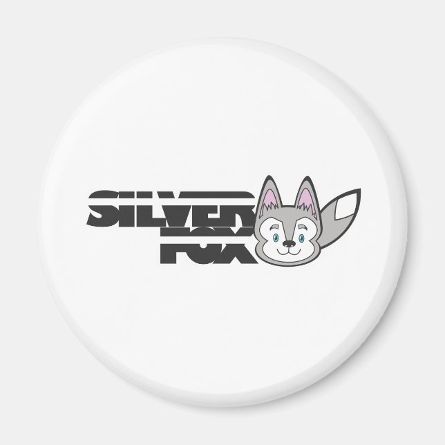 Silberfuchs-Logo Magnet (Vorne)