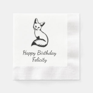 Silberfuchs Serviette