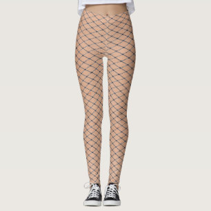 Silbergewebe mit Hautgewebe Leggings