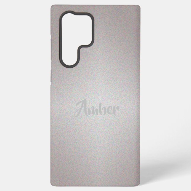 Silberglanz Samsung Galaxy Hülle (Rückseite)