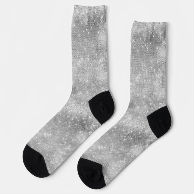 Silberglanz Socken (Linkes Detail)