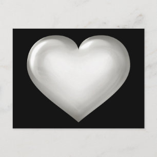 Silberglasherz Postkarte