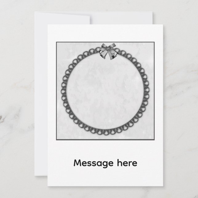 Silberglocken Einladung (Vorderseite)