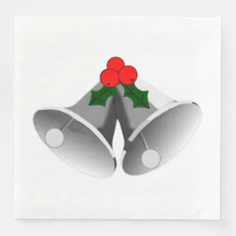 Silberglocken und Holly Paper Napkin Serviette