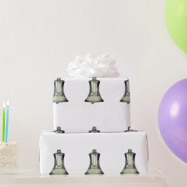 Silberglocken Weißpapier Geschenkpapier