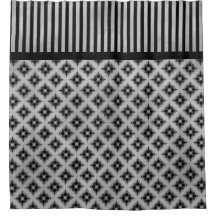 Silbergrau-Diamanten und Streifen-Muster