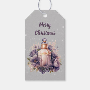 Silbergrau Nostalgisch Frohe Weihnachten Geschenkanhänger