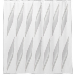 Silbergraue Diamantform Duschvorhang