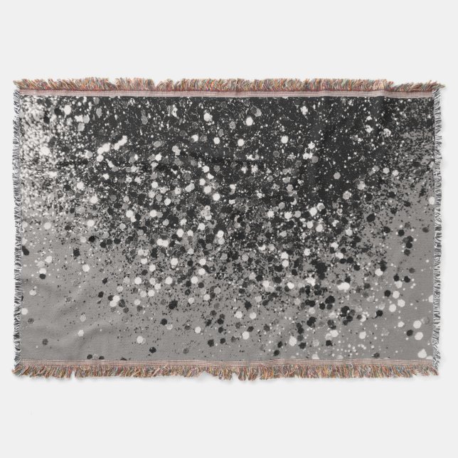 Silbergrauer Glitzer #1 #shiny Decke (Vorderseite)