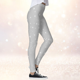 Silbergrauer Sternenlicht Leggings