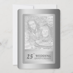 Silbergrenze 25. Hochzeitstag Einladung