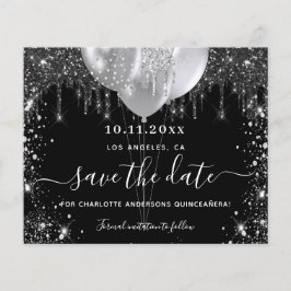 Silberhaushalt auf der Halbinsel Quinceanera Save  Flyer