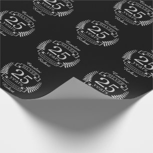 Silberhochzeit 25 Jahre Geschenkpapier