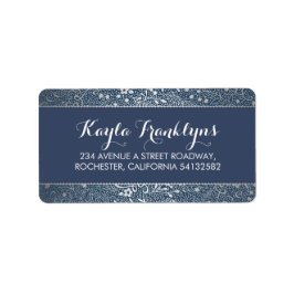 Silberhochzeit der Marine Adressaufkleber