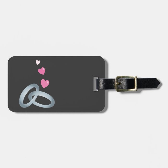 Silberhochzeit Gepäckanhänger (Vorderseite horizontal)