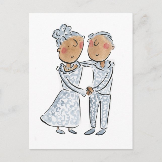Silberhochzeit Postkarte (Vorderseite)