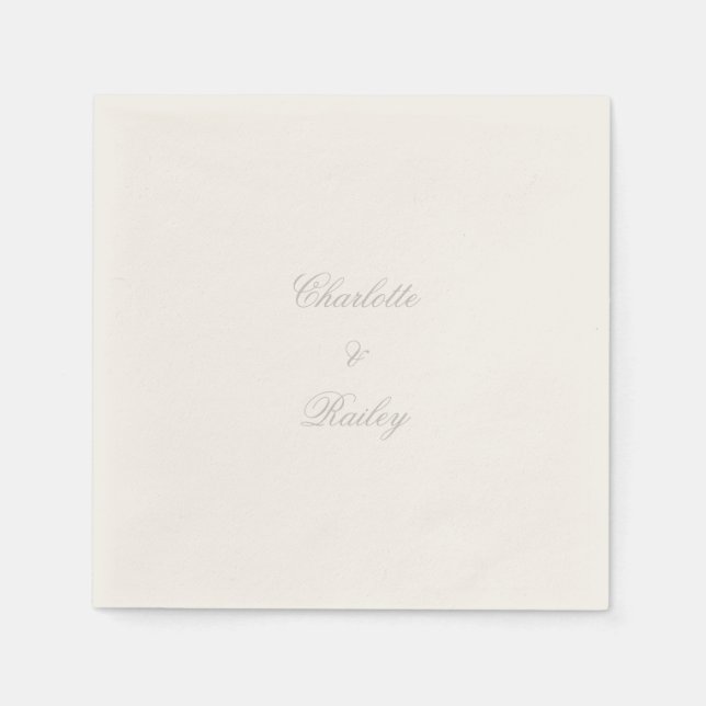 Silberhochzeit Serviette (Vorderseite)