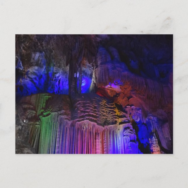 Silberhöhle (Guilin, China) Postkarte (Vorderseite)