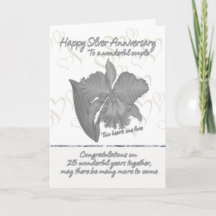 Silberjubiläumskarte - 25. Jubiläumskarte Karte