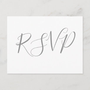 Silberkalligraphie Hochzeitstipps RSVP-Postkarten Einladungspostkarte