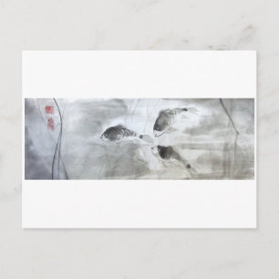 Silberkarpfenfisch Postkarte