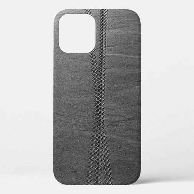 Silberkettenverbindung auf grauem Textil Case-Mate iPhone Hülle (Rückseite)